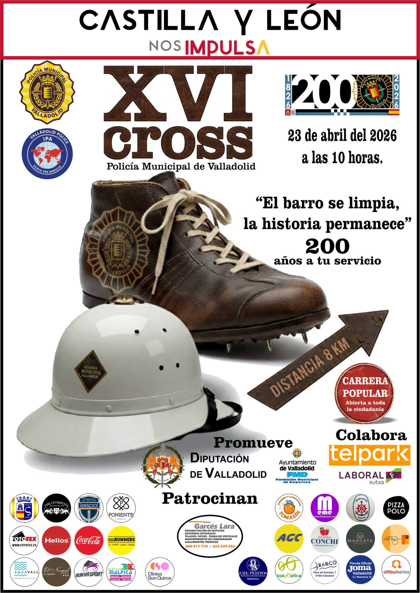 Cartel del XVI Cross de la Policía Municipal de Valladolid